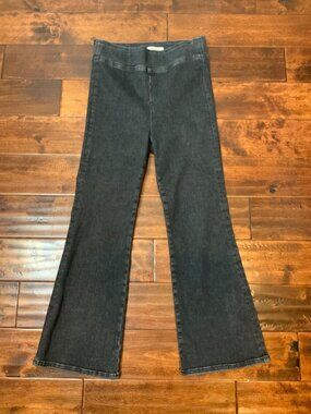 FRAME Black Denim Jetset Crop Mini Boot Jeans, Size 2